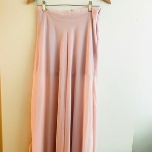 Maxi transparent skirt